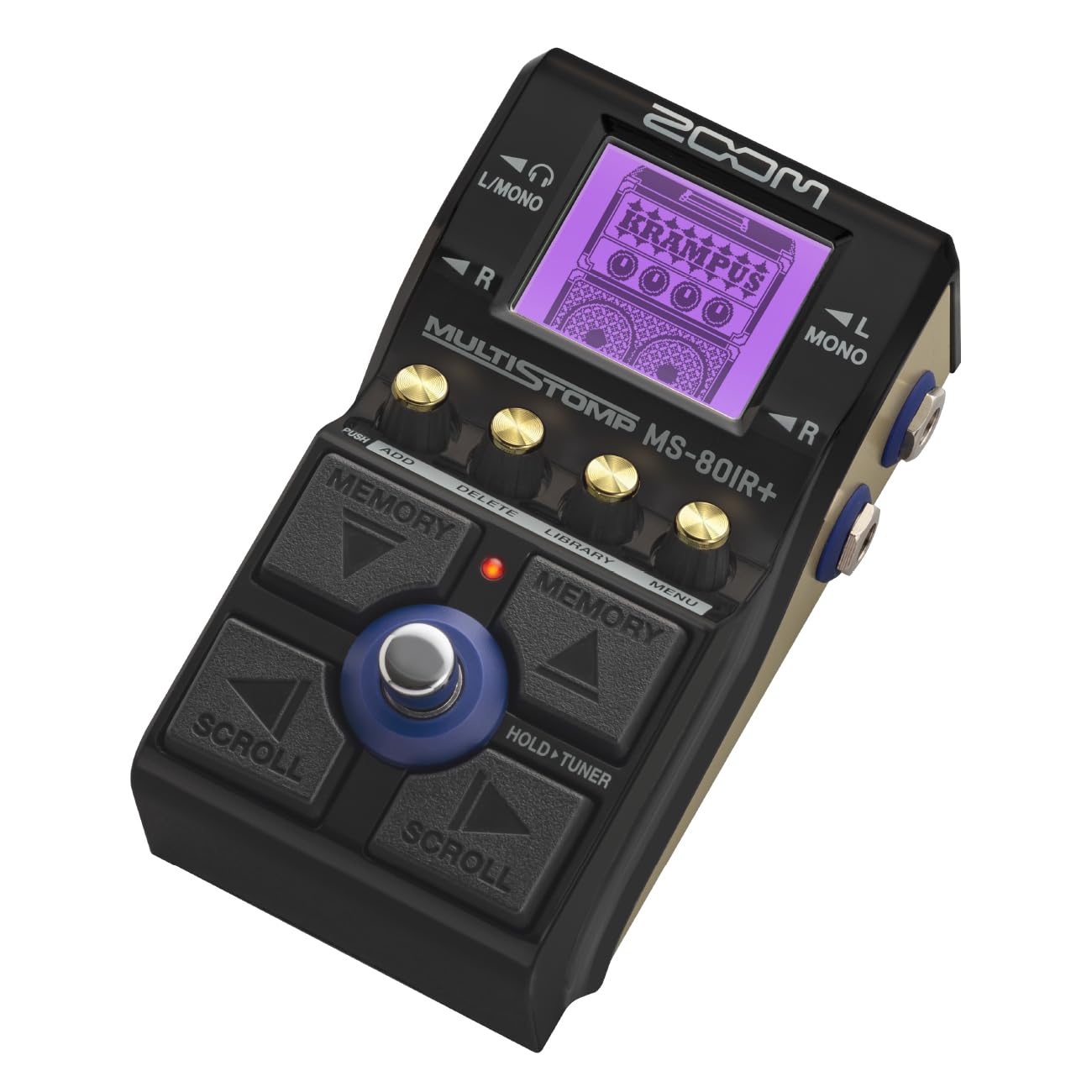 Zoom MS-80IR+ MultiStomp Amp & Cabinet Modeler Pedal with 23 Amp Models, IR Loader, Noise Gates, EQ, Delay Effects, Headphone Output, Tuner & Battery Power - Image 3